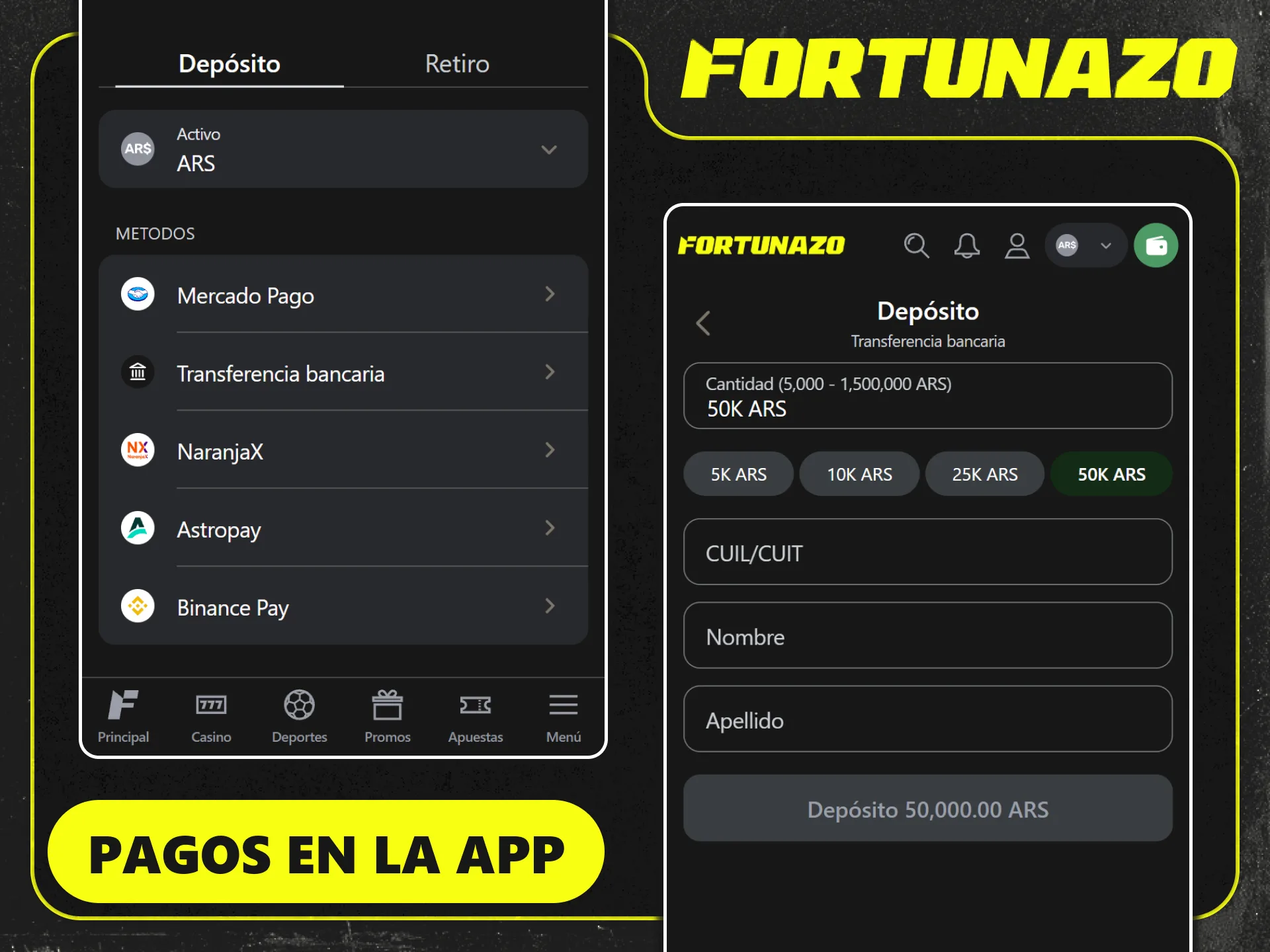 Conocé los métodos de pago locales integrados en Fortunazo.