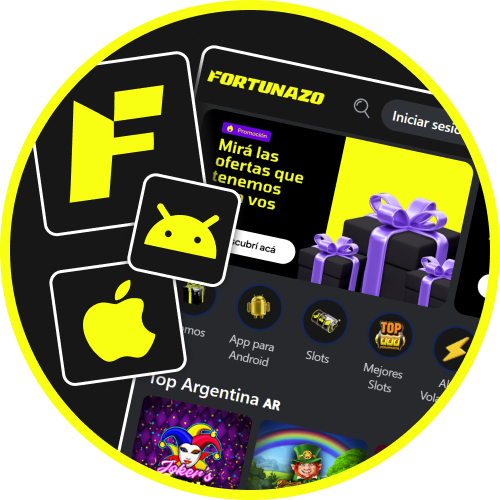 Accedé a la plataforma móvil optimizada para jugar Fortunazo.